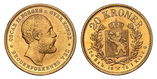 Norvegia oscar 1878 av - norvegia., 20